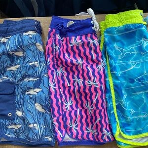 3 pairs of kids swim trunks!!!